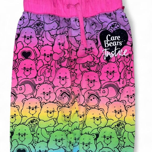 Justice Girls' Large 12-14  Rainbow Joggers Sweatpants SZ L - Picture 2 of 4